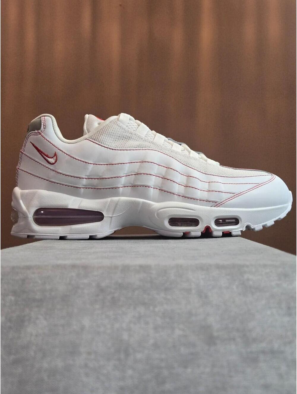 Nike Air Max 95 OG 'Candy Cane' White University Red Grey (IB7936-100) Men's 10